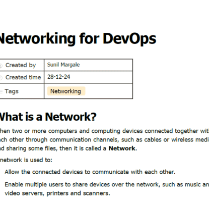 Networking for DevOps